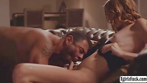 Ts crystal thayer gets fucked and sucks hard by the guy