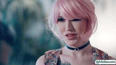 Busty babe with huge tits gets anal fucked by a dude