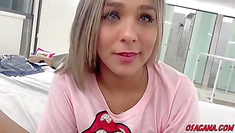 Hot brunette with a tattoo on her ass gets her ass fucked