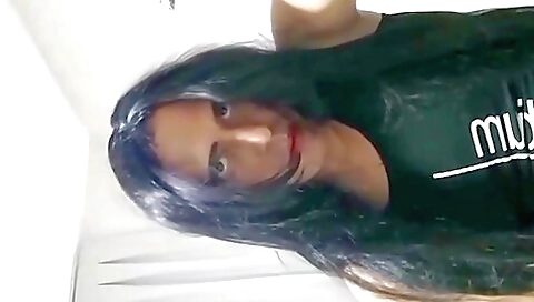 Beautiful ladyboy in stockings is getting penetrated