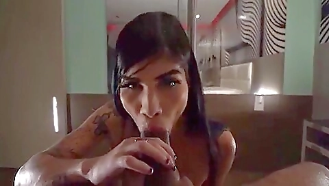 Brunette blonde anal in deep throat in amateur porn