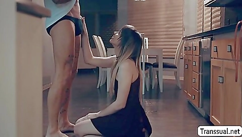 The brunette is ready to get fucked by her stepbrother