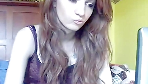 Sexy lingerie girl with amazing body makes a stunning video